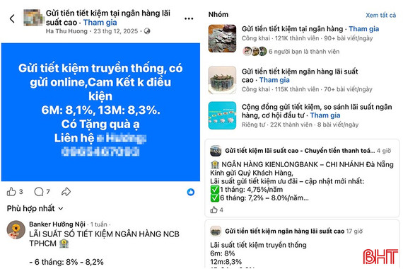 Cảnh giác thủ đoạn lừa đảo “tiết kiệm lãi suất cao” trên mạng xã hội