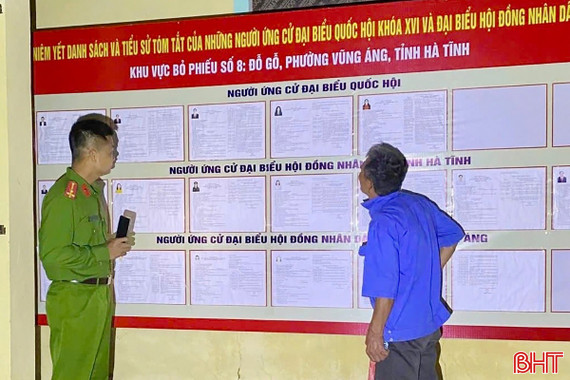Bám sát địa bàn, đảm bảo ngày hội bầu cử diễn ra an toàn, đúng quy định