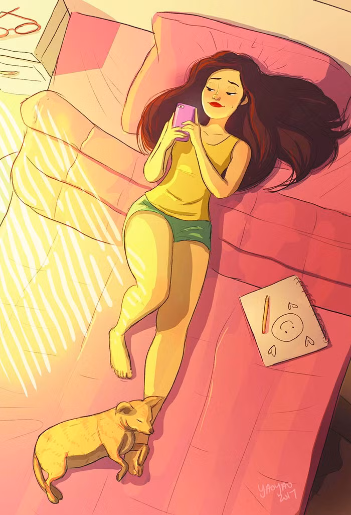 bo tranh mach nho phu nu cach yeu ban than neu song mot minh