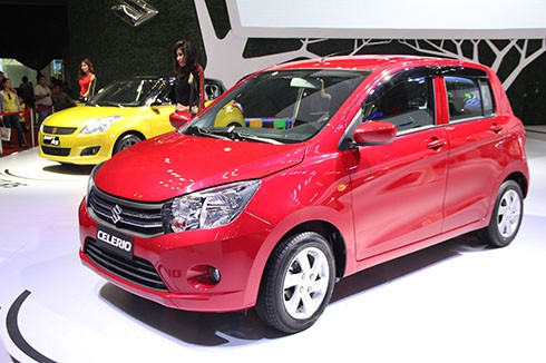 Suzuki Celerio tại VMS 2017, một trong nhiều mẫu xe mới nhập khẩu từ ASEAN dự kiến có mặt tại Việt Nam trong 2018. cac mau xe hang nho se do bo viet nam trong 2018