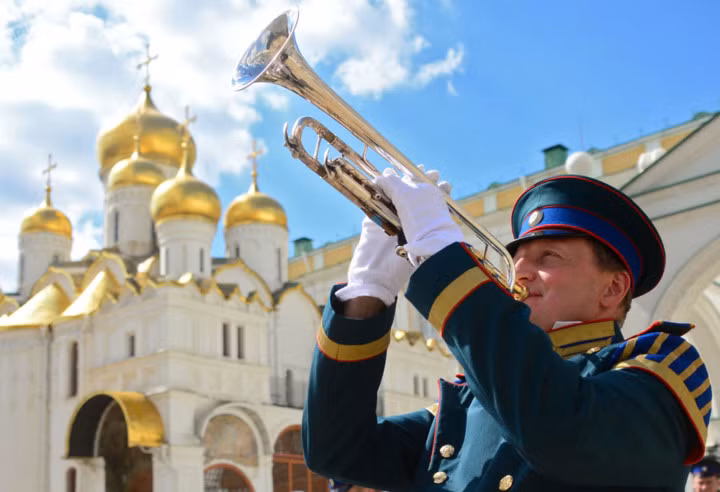 photo man doi gac cua trung doan kremlin bao ve tong thong nga