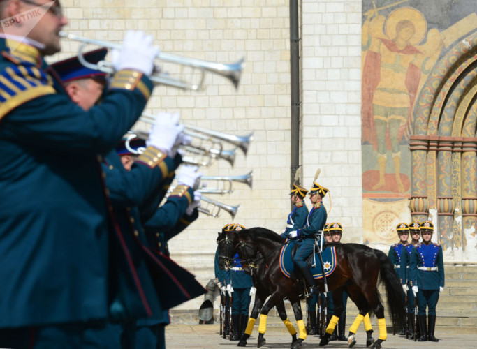 photo man doi gac cua trung doan kremlin bao ve tong thong nga