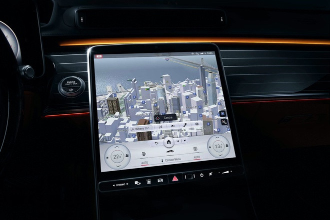 Mercedes lộ diện khoang lái hiện đại của S-Class 2021 ảnh 5 Khoang lái hiện đại của Mercedes S-Class 2021 lần đầu lộ diện