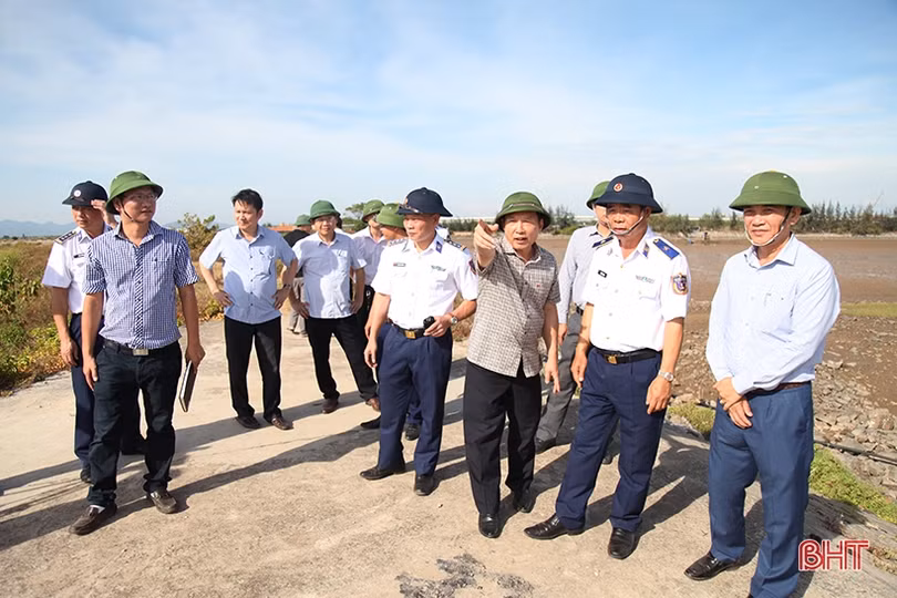 Ban Chỉ đạo Trung ương về phòng chống thiên tai kiểm tra thực tế tại Hà Tĩnh