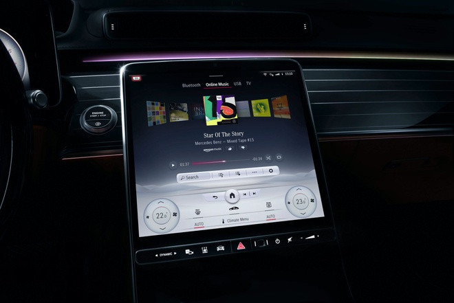 Mercedes lộ diện khoang lái hiện đại của S-Class 2021 ảnh 10 Khoang lái hiện đại của Mercedes S-Class 2021 lần đầu lộ diện