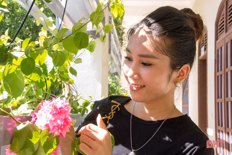 Ngắm “khu vườn” xanh mát trên ban công trụ sở làm việc ở Hà Tĩnh