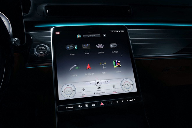 Mercedes lộ diện khoang lái hiện đại của S-Class 2021 ảnh 9 Khoang lái hiện đại của Mercedes S-Class 2021 lần đầu lộ diện