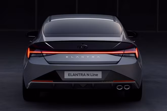 Hyundai Elantra N Line lộ thiết kế, cạnh tranh Mazda3 Turbo