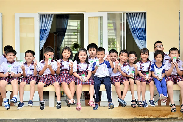 Những giờ uống sữa “vui khỏe, an toàn” của học sinh tại TP Hồ Chí Minh
