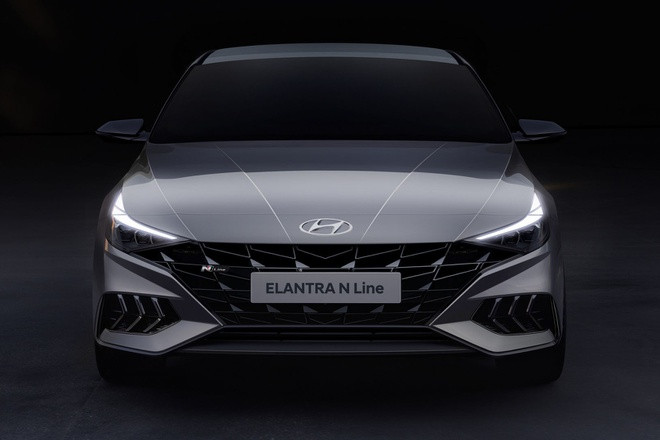 Hyundai Elantra N Line lộ thiết kế, cạnh tranh Mazda3 Turbo