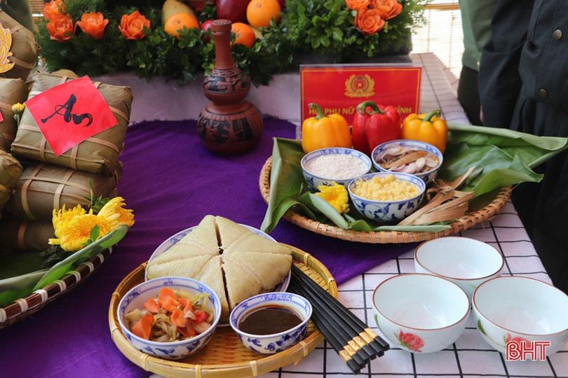 Đẹp mắt những sản phẩm thi gói bánh chưng dâng Quốc Tổ Hùng Vương