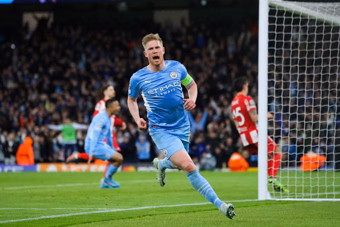 Man City 1-0 Atletico: De Bruyne giúp Man xanh chiếm lợi thế ở lượt đi