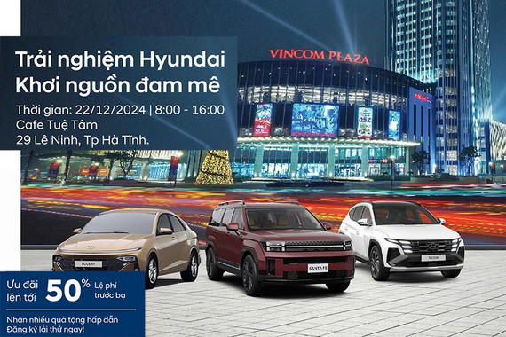 Lái thử xe Hyundai tại Thành phố Hà Tĩnh