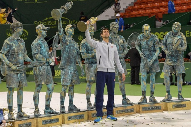 djokovic an mung di sau khi danh bai murray vo dich qatar open