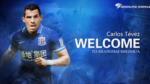 Tevez lãnh lương rất cao tại Trung Quốc. nghich ly con cuong mua sam cua bong da trung quoc