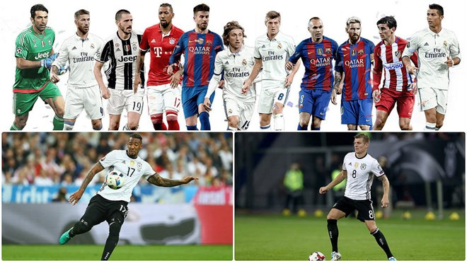 UEFA chính thức công bố đội hình xuất sắc nhất năm 2016 ảnh 2 uefa chinh thuc cong bo doi hinh xuat sac nhat nam 2016