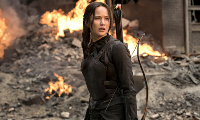 Lawrence trong các tập phim The Hunger Games - Ảnh: Lionsgate 10 nu minh tinh noi tieng nhat hollywood