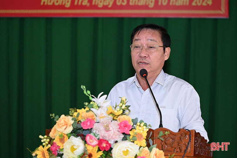 Chủ tịch UBND huyện Hương Khê - Ngô Xuân Ninh giải trình và kiến nghị một số nội dung. 2-9287.jpg