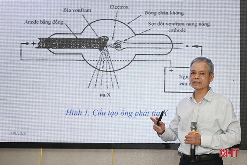 Chuyên gia Vũ Đăng Ninh - chuyên viên cao cấp, nguyên Chánh Văn phòng Viện Năng lượng nguyên tử Việt Nam, Bộ KH&CN trao đổi các chuyên đề tại lớp tập huấn. bqbht_br_a3.jpg