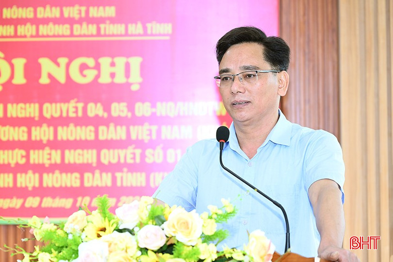 Chủ tịch Hội Nông dân tỉnh Ngô Văn Huỳnh kết luận hội nghị. 1-1242.jpg