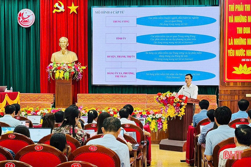 Văn phòng Tỉnh ủy đã chủ trì phối hợp triển khai tập huấn nghiệp vụ sử dụng phần mềm trong công tác Đảng cho đội ngũ cán bộ văn phòng cấp ủy các cấp. bqbht_br_1.jpg