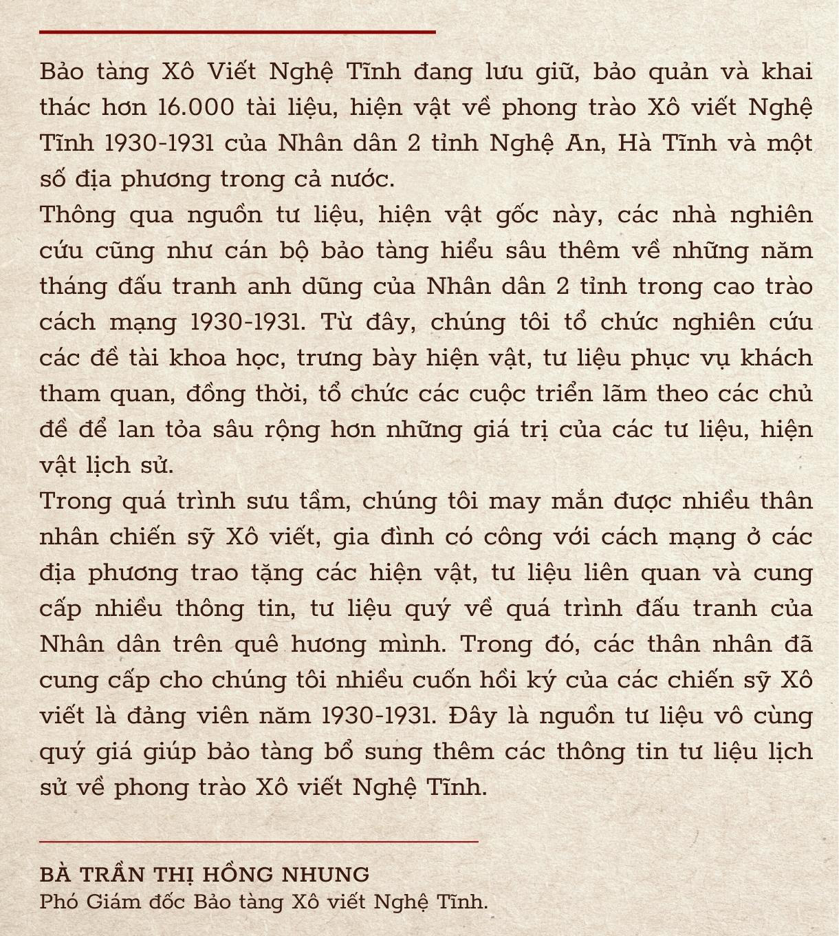 Hồi ký của chiến sỹ Xô viết Nghệ Tĩnh - những “đốm lửa hồng” (bài 4): Khát vọng xanh trong những “vườn ươm cách mạng” ảnh 17 Hồi ký của chiến sỹ Xô viết Nghệ Tĩnh - những “đốm lửa hồng” (bài 4): Khát vọng xanh trong những “vườn ươm cách mạng”
