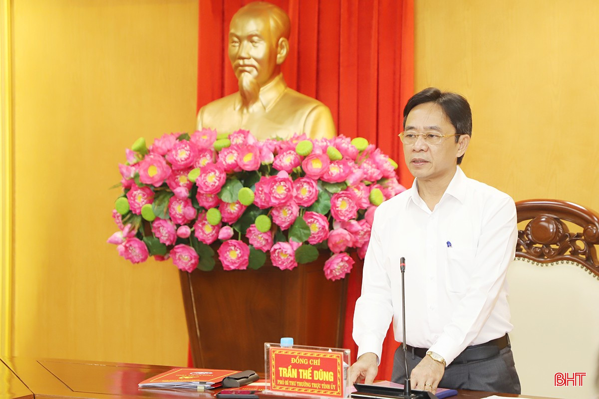 Phó Bí thư Thường trực Tỉnh ủy Trần Thế Dũng kết luận hội nghị. bqbht_br_4.jpg
