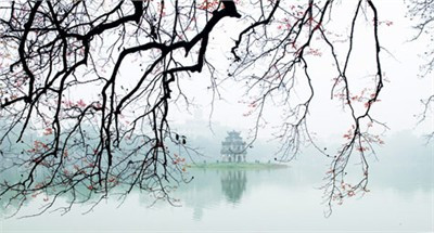 Tháp rùa cổ kính giữa ngàn năm Thăng Long. Ảnh Internet