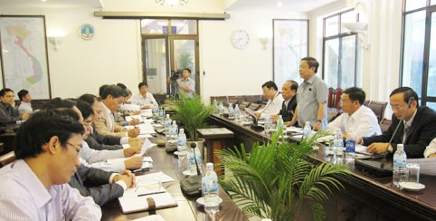 Chủ tịch UBND tỉnh Võ Kim Cự phát biểu tại buổi làm việc với Bộ NN&PTNT