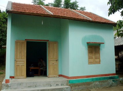 Ngôi nhà mới của gia đình ông Long