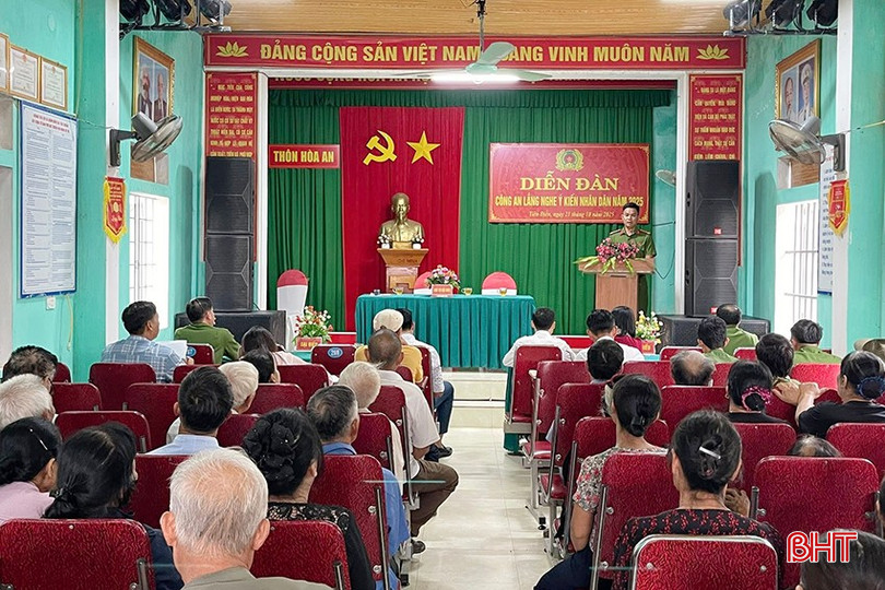 Diễn đàn "Công an lắng nghe ý kiến Nhân dân" là dịp để lực lượng công an trực tiếp gặp gỡ, trao đổi, lắng nghe những ý kiến, tâm tư, nguyện vọng, phản ánh và đề xuất của Nhân dân về công tác bảo đảm ANTT, phòng chống tội phạm... bqbht_br_5n.jpg