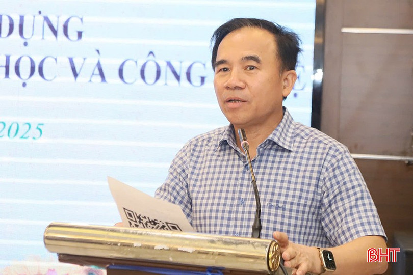 Giám đốc Sở KH&CN Bùi Quang Hoàn điều hành tham luận tại hội nghị. bqbht_br_1235.jpg