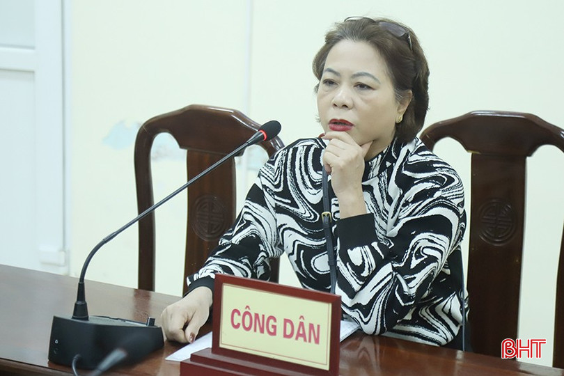 Bà Lê Thị Hà (phường Hưng Trí, TX Kỳ Anh) đề nghị cấp giấy CNQSDĐ. bqbht_br_11.jpg