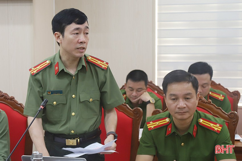 Thượng tá Nguyễn Hoài Việt - Trưởng phòng An ninh chính trị nội bộ góp ý dự thảo Luật Bảo vệ dữ liệu cá nhân. bqbht_br_666.jpg