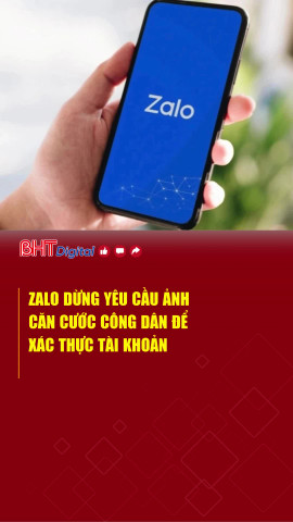 Zalo dừng yêu cầu ảnh CCCD để xác thực tài khoản