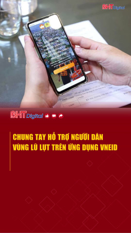 Chung tay hỗ trợ người dân vùng lũ lụt trên ứng dụng VNeID