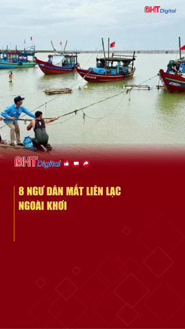 8 ngư dân mất liên lạc trên biển