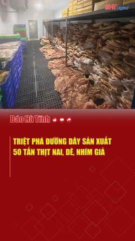 Triệt phá đường dây sản xuất 50 tấn thịt nai, dê, nhím giả