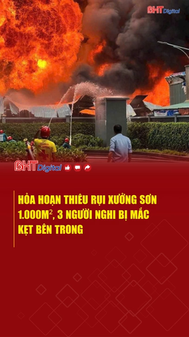 Hỏa hoạn thiêu rụi xưởng sơn 1.000 mét-vuông