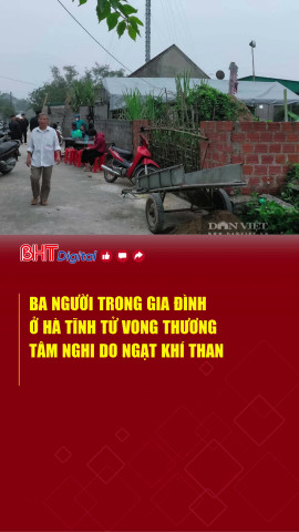 3 người trong gia đình ở Hà Tĩnh tử vong nghi do ngạt khí than
