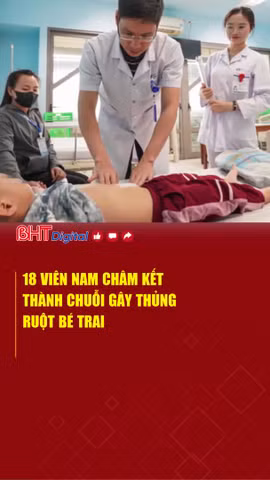 18 viên nam châm kết thành chuỗi gây thủng ruột bé trai