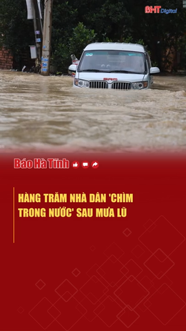 Hàng trăm nhà dân 'chìm trong nước' sau mưa lũ