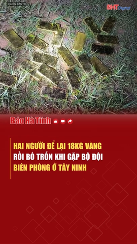 2 người để lại 18kg vàng rồi bỏ trốn khi gặp bộ đội biên phòng
