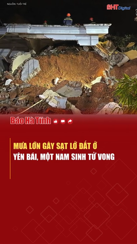 Mưa lớn gây sạt lở đất ở Yên Bái, một nam sinh tử vong