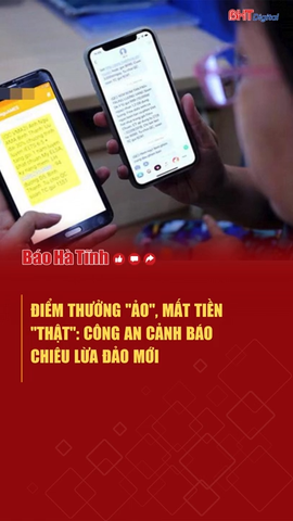 Điểm thưởng "ảo", mất tiền "thật": Công an cảnh báo chiêu lừa đảo mới 