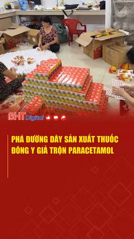 Phá đường dây sản xuất thuốc đông y giả trộn Paracetamol
