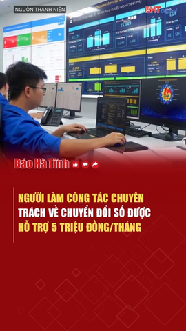 Cán bộ chuyên trách về chuyển đổi số được hỗ trợ 5 triệu đồng/tháng