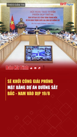 Sẽ khởi công giải phóng mặt bằng dự án đường sắt tốc độ cao Bắc - Nam vào dịp 19/8