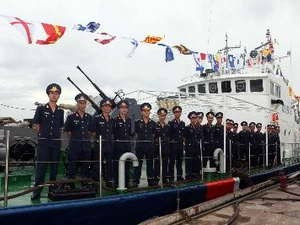 Cán bộ, chiến sĩ Cảnh sát biển Việt Nam. (Ảnh: Trọng Đức/TTXVN)