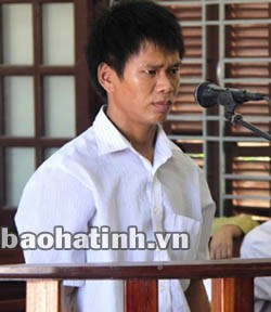 Bị cáo Lê Văn Kiều tại phiên tòa